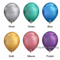 12in Latex Balloon Chrome Color