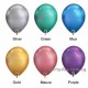 12in Latex Balloon Chrome Color