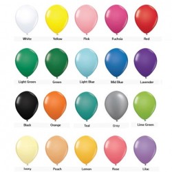 12in Latex Balloon Standard Color