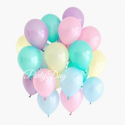 Helium Balloons Bundle - Mixed Pastel Pearl Color