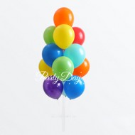 Helium Balloons Bundle - Mixed Rainbow Color