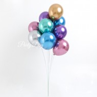 Helium Balloons Bundle - Mixed Chrome Color