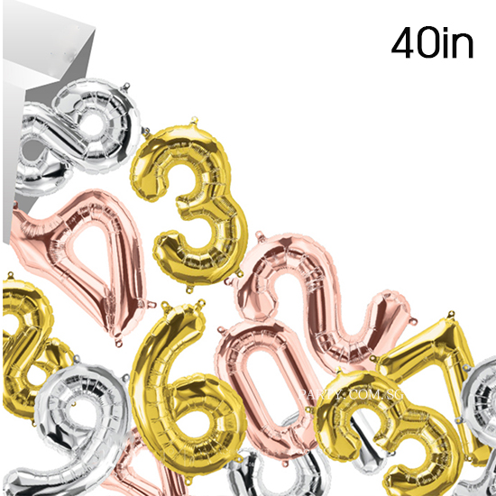 40in Giant Number Foil Balloon