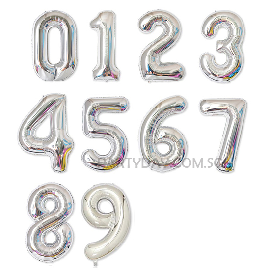 40in Giant Number Foil Balloon