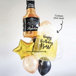 Customised Beer Wine Balloon Bouquet