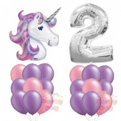 Number and Unicorn Birthday Package