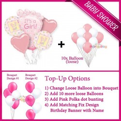 Baby Shower Balloon Package- its a girl