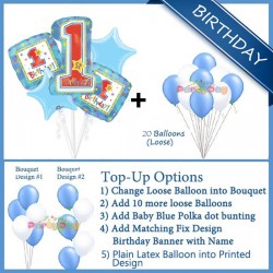 1st Birthday Balloon Package- Onederful Boy