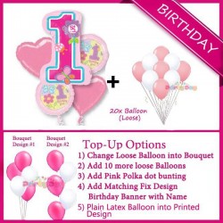 1st Birthday Balloon Package- Sweet girl