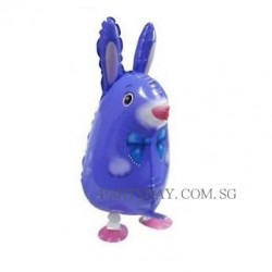 Walking pet balloon - Blue Bunny